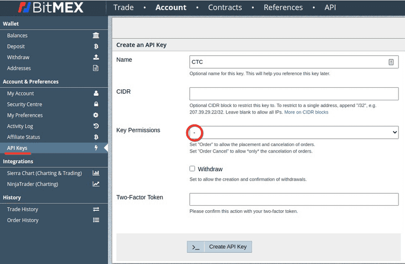Download BitMEX Tax CSV